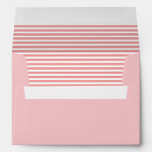 Cor-de-rosa suave e branco com risca