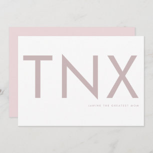 Cor-de-rosa ultra moderna muito obrigado Mãe