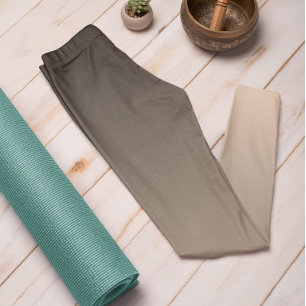 Cor de Tendência de Outono Pêssego Pêssego Legging