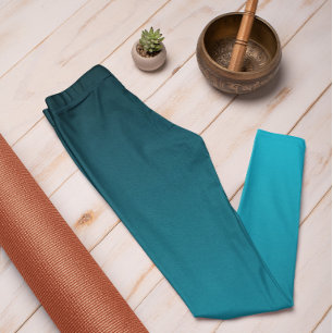 Cor de Tendência do Outono - Leggings do Ombre Cíp