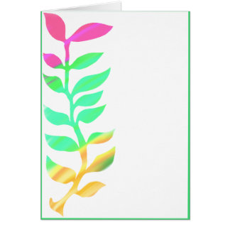 Cor do cartão do crescimento