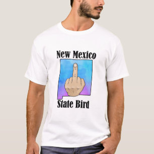 Cor do dedo médio da t-shirt do pássaro no estado