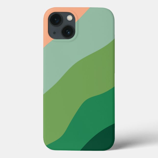 Cor do Melão Formas Personalizadas Verdes (Verso)