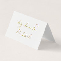 Cor Dourada Elegante Profissional de Caligrafia