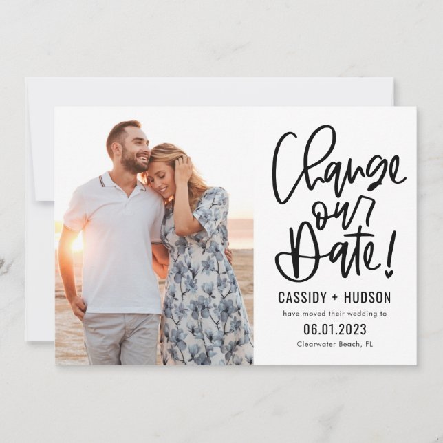 Cor Editável Escrevendo Funky Altera O Cartão De D (Frente)