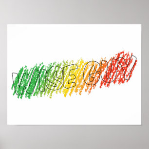 Cor Fora Do Poster De Linhas