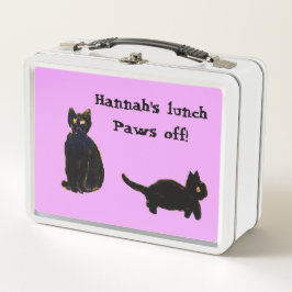 Cor Personalizada Da Arte De Gatos Pretos Engraçad