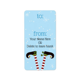 Cor Personalizada das Etiquetas de Presente de Elf