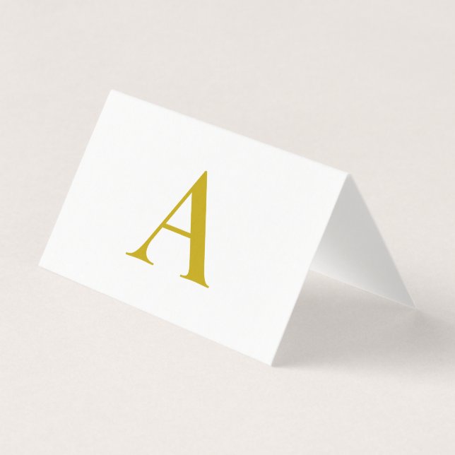 Cor personalizada em cor dourada Letra inicial sim (Frente)