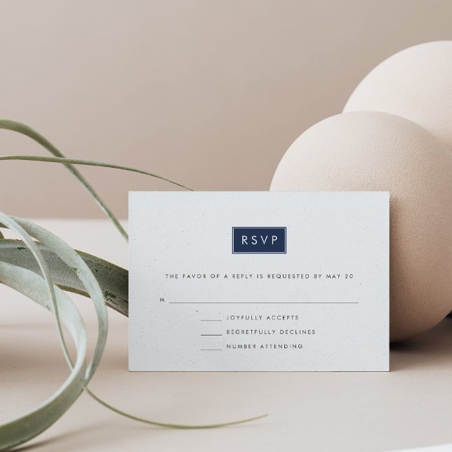 Cor Personalizada Moderno Casamento RSVP (Criador carregado)