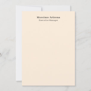 Cor Profissional Minimalista Moderno Marfim