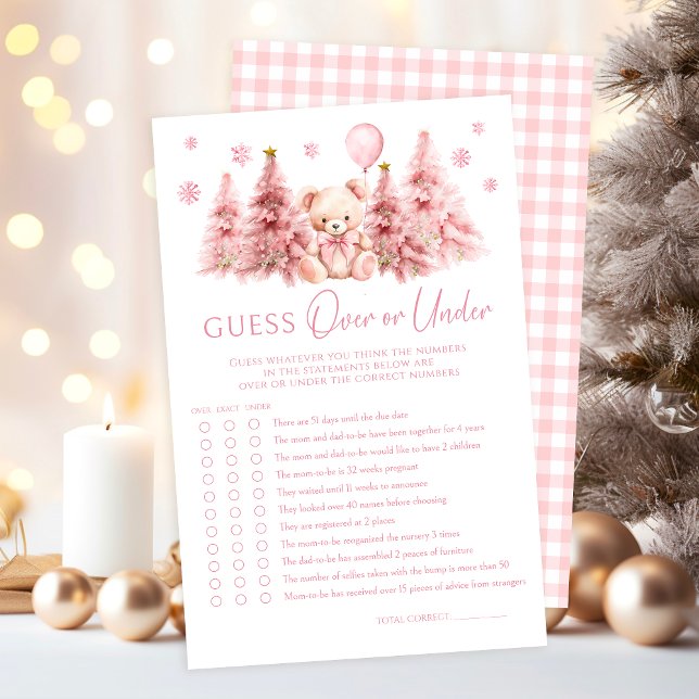 Cor rosa-rosa Arco do urso de pelúcia de inverno s (Criador carregado)