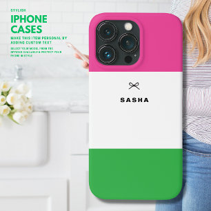 Cor simples moderna, cor de bloco rosa e verde, co