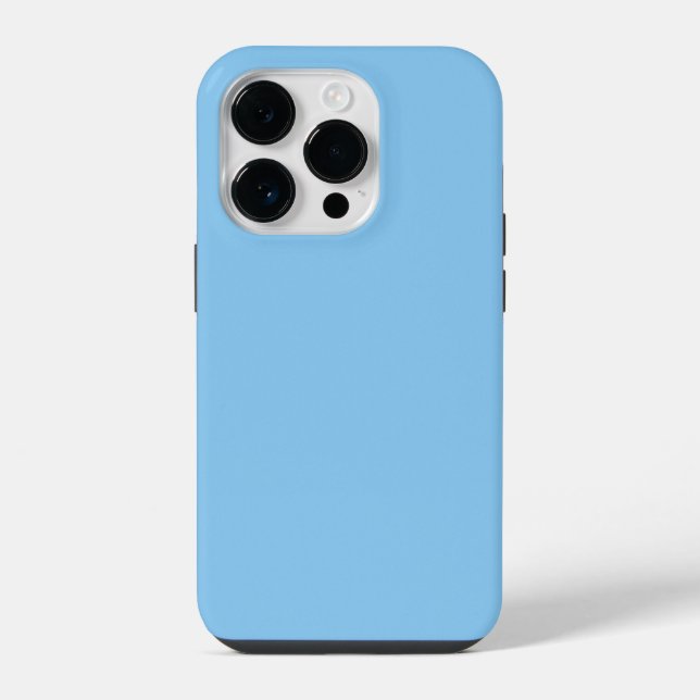 Cor Sólido Azul Mistura, capas de iphone (Verso)