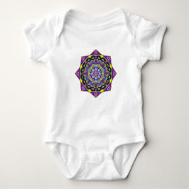 COR VIDRO PEDAÇADO MANDALA BABY T-Shirt Baby Body