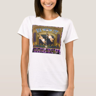 Cora a malhação de Pólo & dança o t-shirt do gato