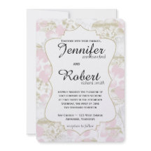 Cora o convite metálico do casamento da flor