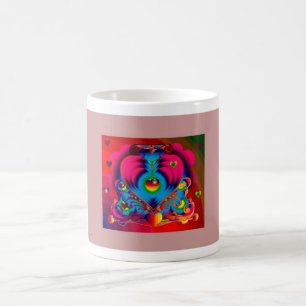 Coração 04 da caneca de café