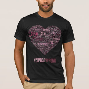 Coração 2019 de El Paso - t-shirt da obscuridade