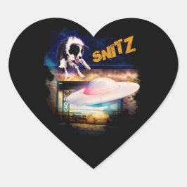 Coração adesivo com nitz do Reparo de Saucer de Bob