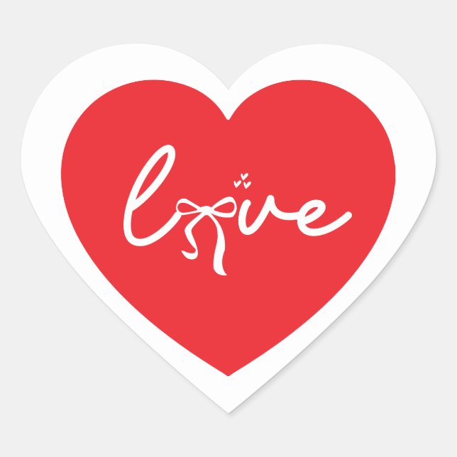 Coração Adesivo de Amor (Frente)