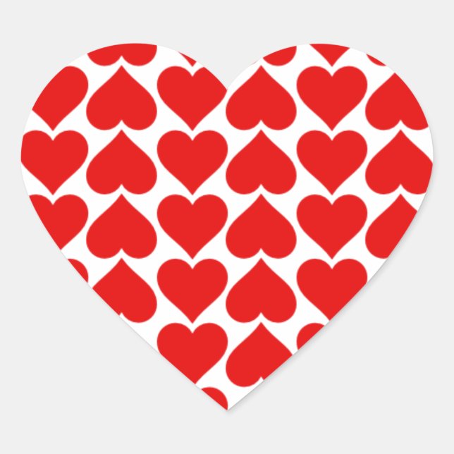 Coração Adesivo de Azulejos cardíacos (Frente)