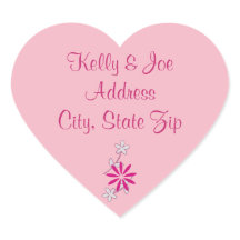 Adesivo de Endereço de Retorno de Flores Florais R