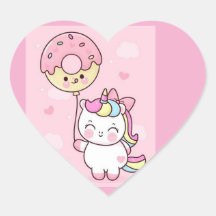 Adesivo de festa unicórnio