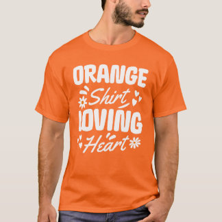 Coração Adorável de Camisa Laranja