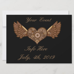 Coração Alado Steampunk com Garras Thunder_Cove