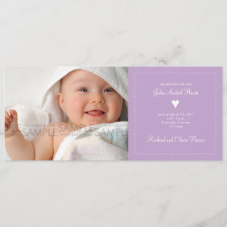 Coração ・ Anúncio de bebê