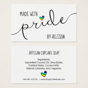 Coração Arco-Íris Feita Com Etiqueta De Presente L