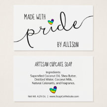 Coração Arco-íris Feito com Orgulho Presente LGBTQ