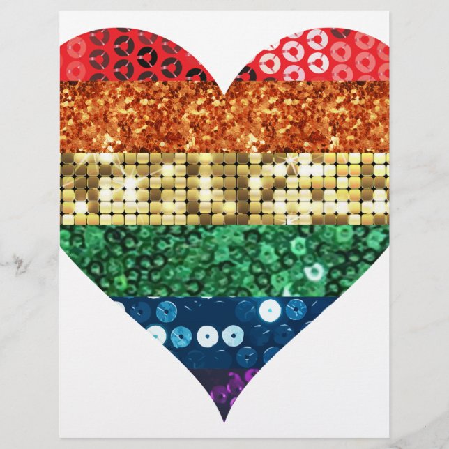 coração arco-íris lgbt (Frente)