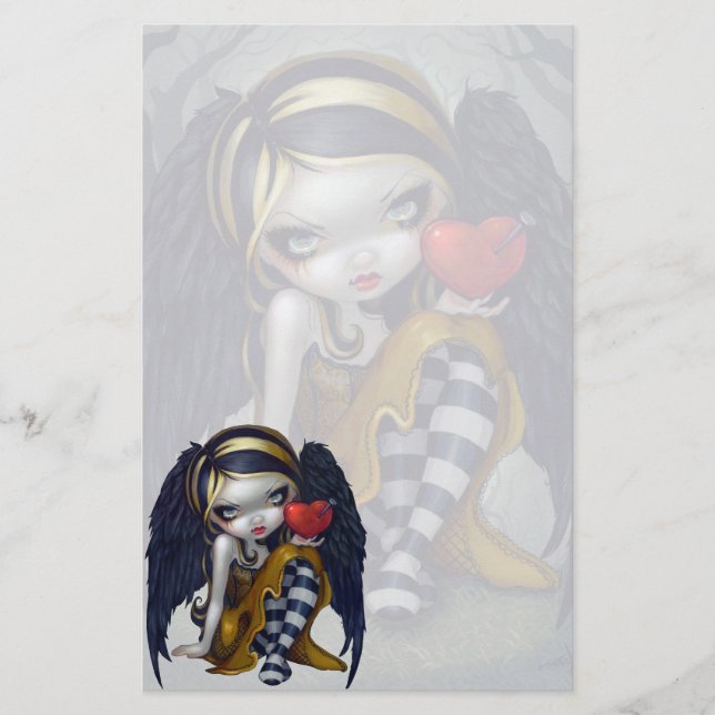 "Coração artigos de papelaria das unhas" (Frente)