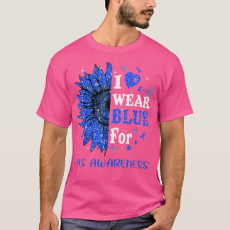 Coração Brilhante Als Sunflower Awarness T-Shirt