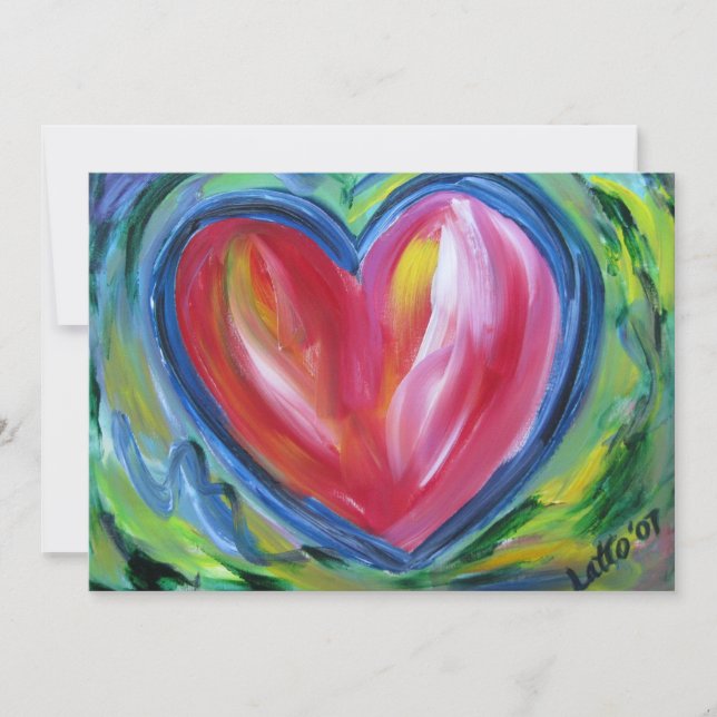 Coração com Convite Personalizado Esperança ou Con (Frente)