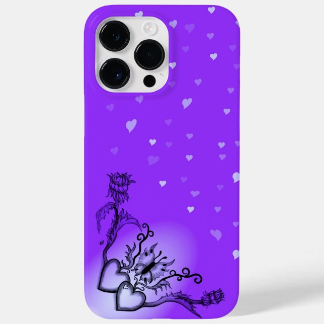 Coração com Flor e Borboleta (Verso)