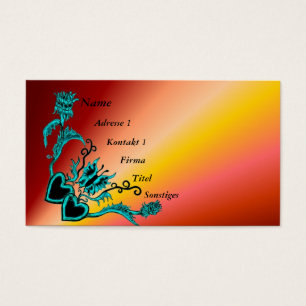 Coração com Flor e Borboleta no Arco-íris