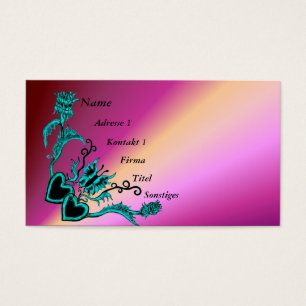 Coração com Flor e Borboleta no Arco-íris