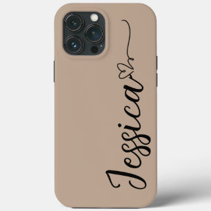 Coração com script de nome personalizado bold Case