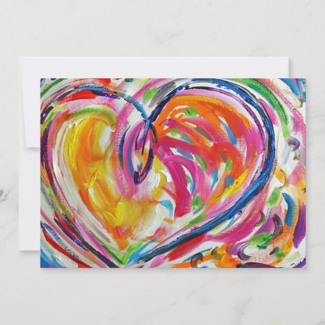 Coração da Alegria Convite (Frente)