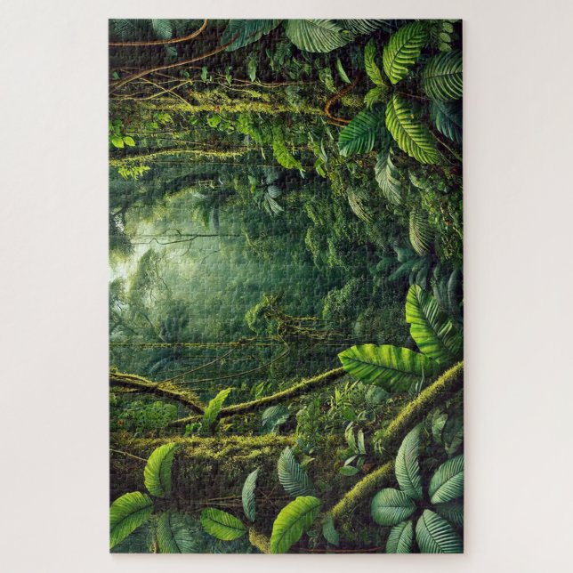 "Coração da Amazônia" - Quebra-cabeça de Jigsen (Vertical)