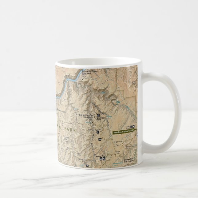 Coração da caneca do mapa de Canyonlands (Utá) (Direita)
