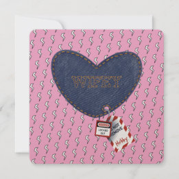 Coração da Marca Elétrica Romântica Wifey Hubby