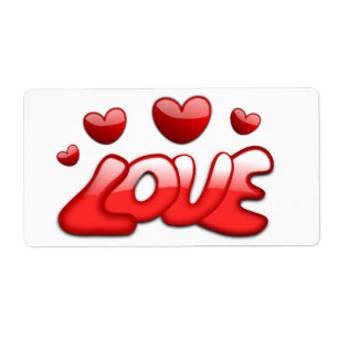 Coração das Etiquetas do dia de os namorados