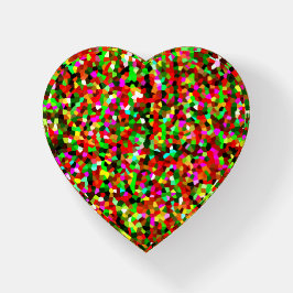 Coração de Abstrato de Arte de Confetti Colorida