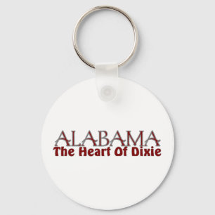 Coração de Alabama do chaveiro de Dixie