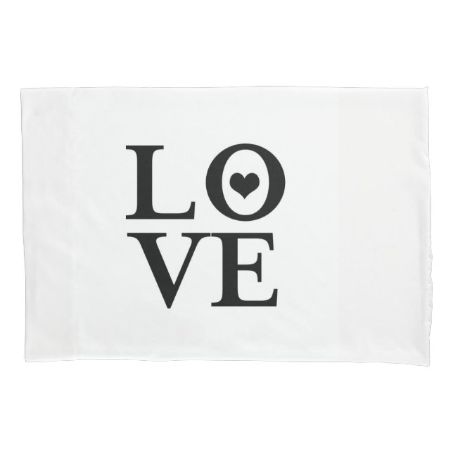 Coração de Amor Preto e Branco Chic Moderno (Frente)