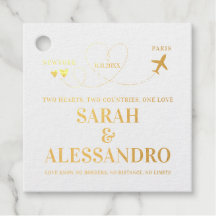 Coração de Avião de Casamento de Destino